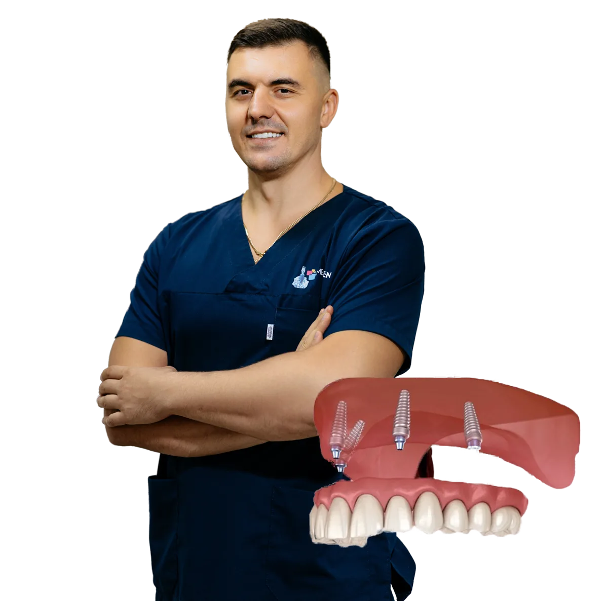 Dantură fixă pe implanturi, de la 1899 €